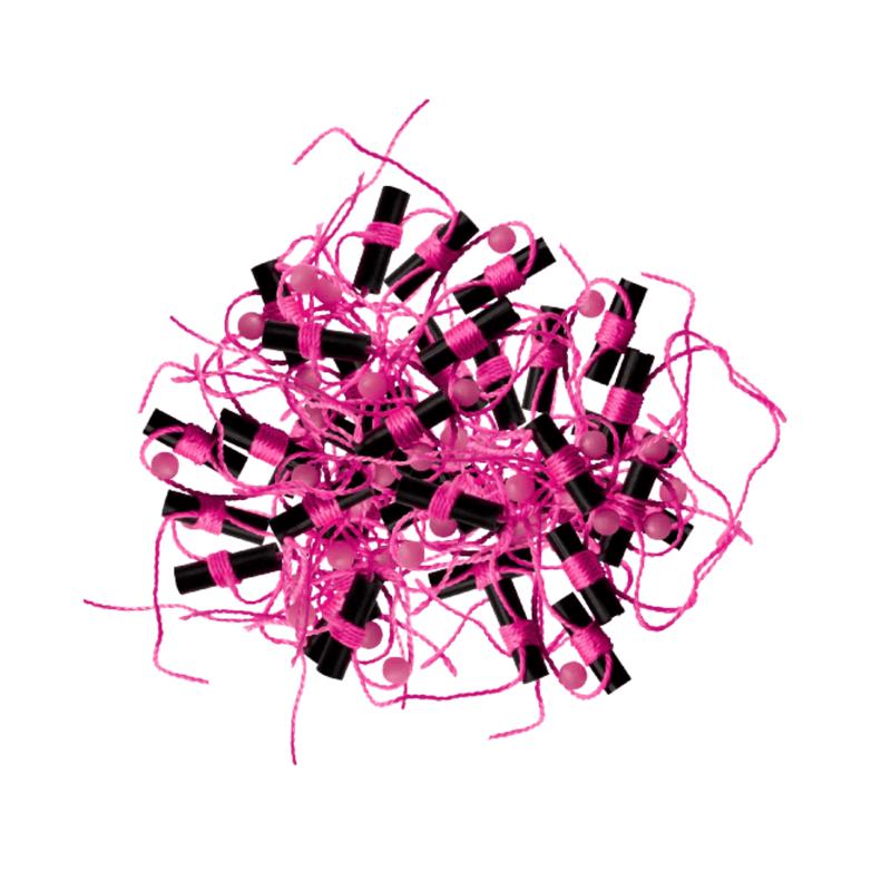 ROD-N-BOBBS BOBBER STOPS + GLOW BEADS 40PACK - PINK