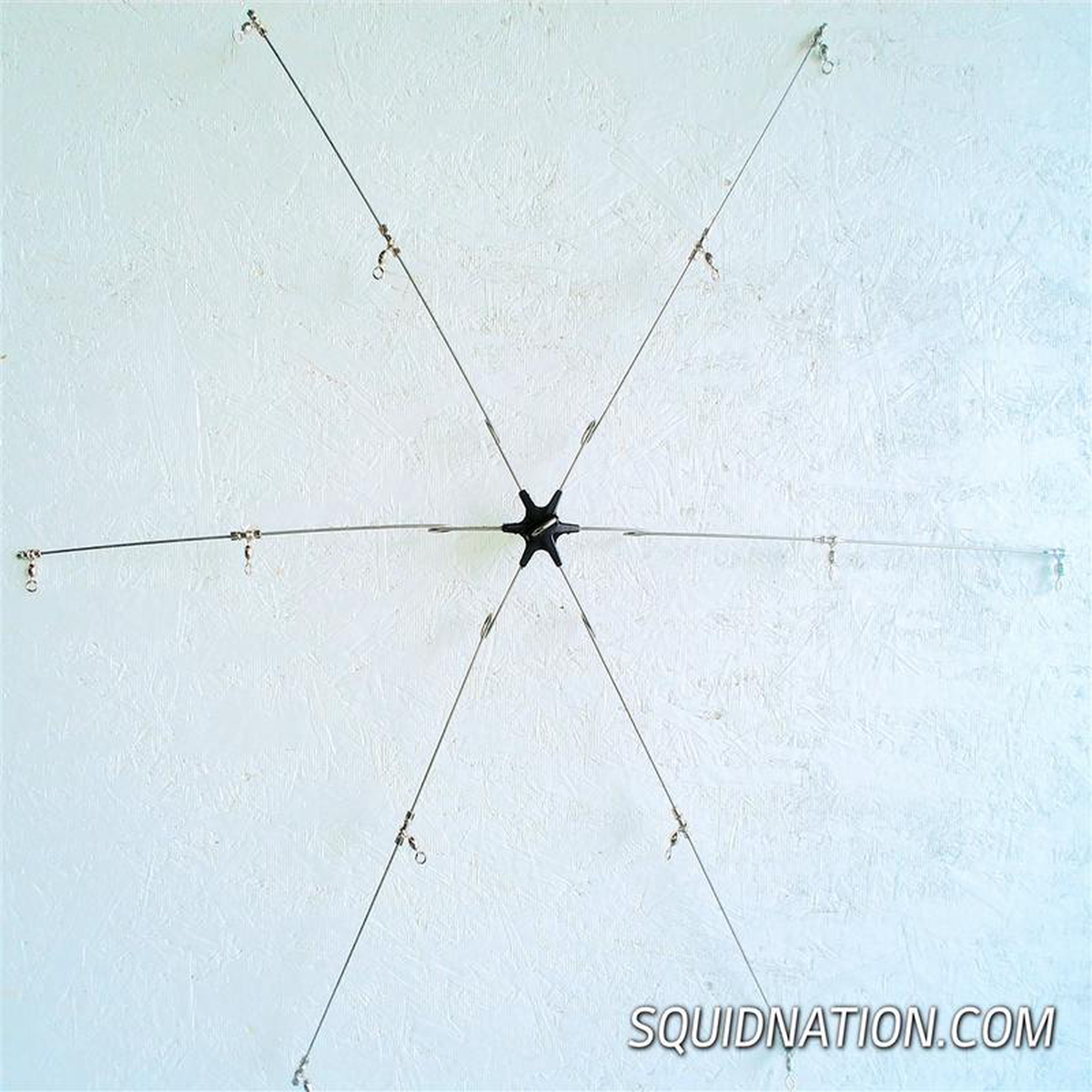 Squidnation 368221 Light Wire Dredge Bar 8211 6 Arm 8211 Tension Loop w Swivels