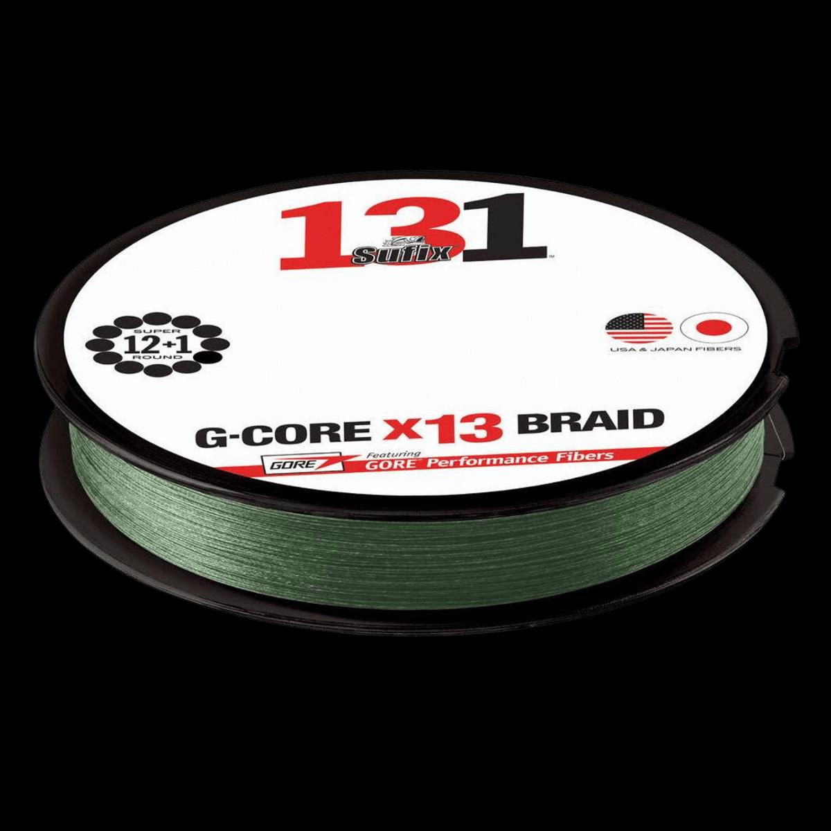 SUFIX 131 BRAIDED FISHING LINE 150YD - LOW-VIS GREEN