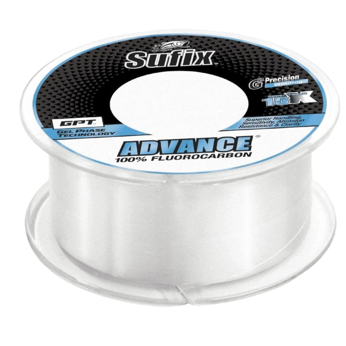 Sufix Advance Fluorocarbon Fishing Line, 8lb Test, 200 Yd Spool