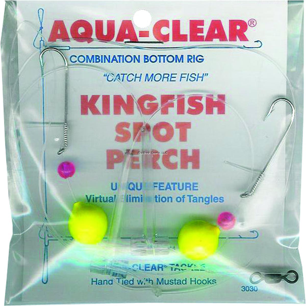 Aqua Clear Hi/Lo Rig Kingfish /Spot/Perch Float/Red Bead Size 8