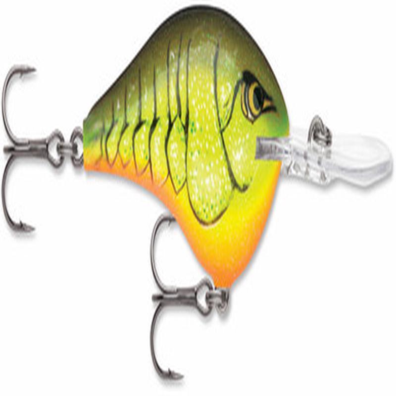 Rapala Dives To Crankbait Lure - DT14 CRTBC Chartreuse Rootbeer Crawdad