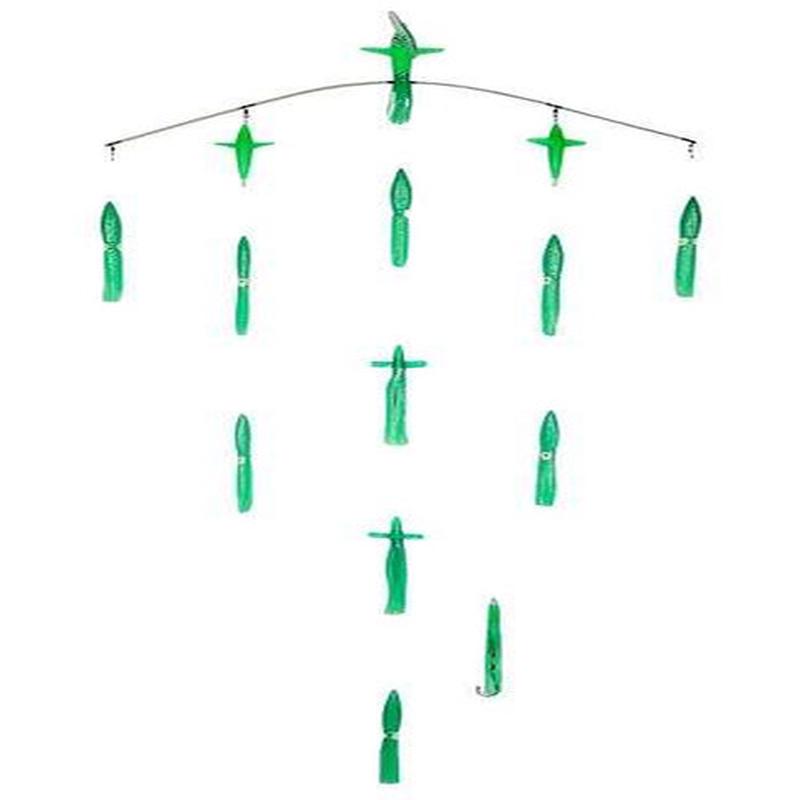 Sterling Tackle 36in Dial Tracker Bar w/ 9in Bulb Squid - Green