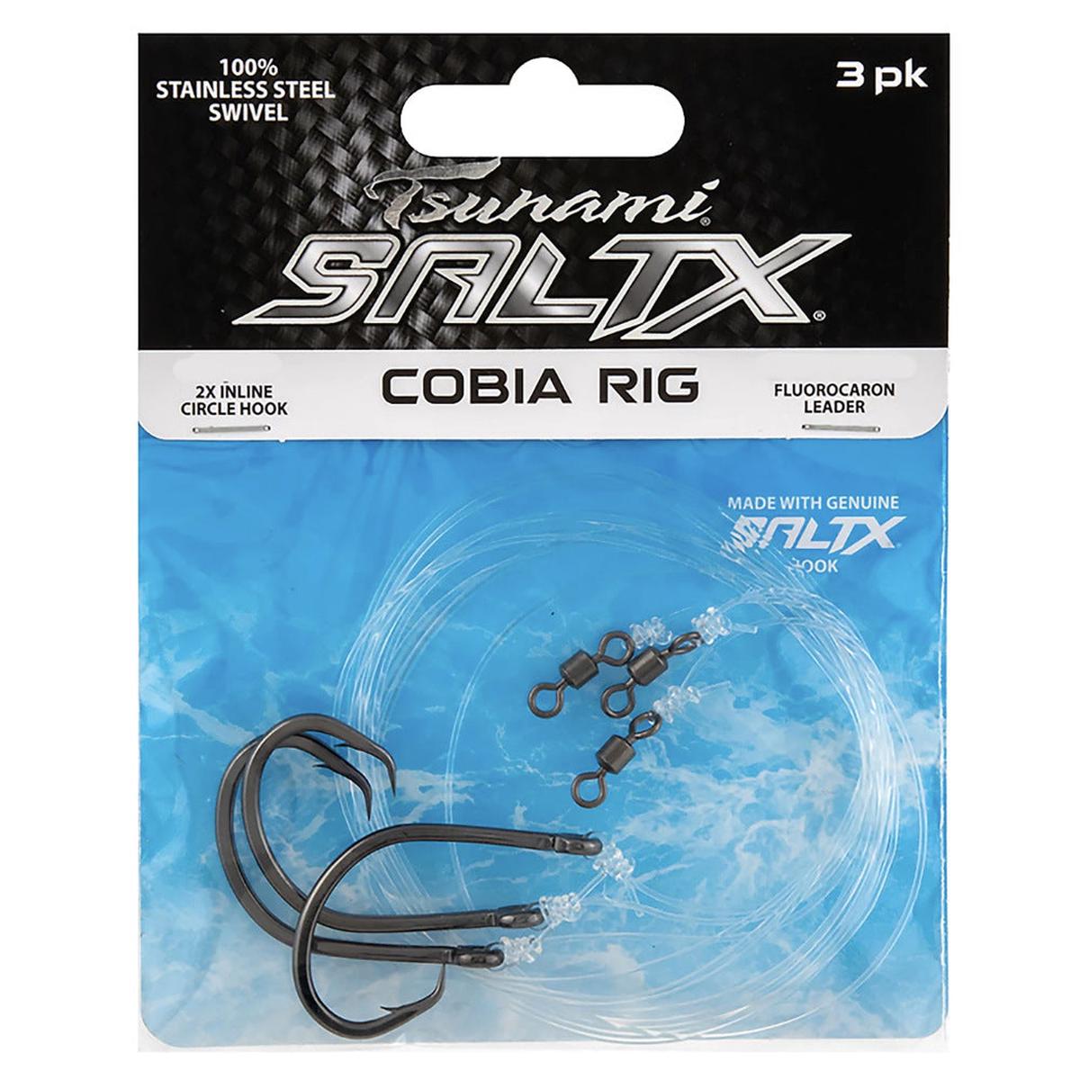 Tsunami SaltX Cobia Rigs 6/0 36 60Lb Fluoro
