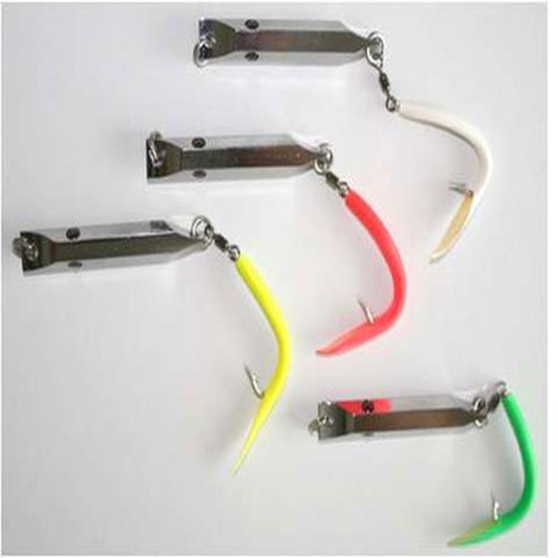 AOK Tackle TH003TT T-HEX Metal Lures with TubeTails Fluorescent Yellow