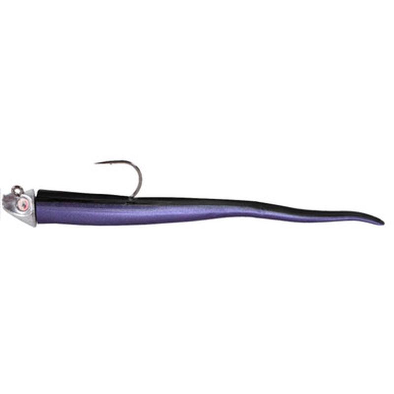 Al Gags EEL38 Whip-It Eel Lure 6in 44 Black Purple