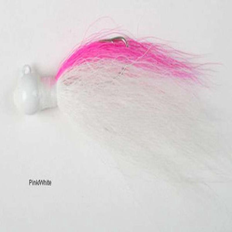 Andrus Lures BA58 Ball Jig Bucktail Pink/White