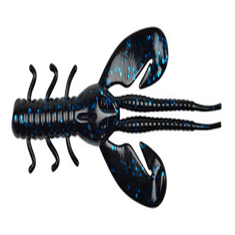 Berkley Power Bait Rocket Craw - Black Blue Fleck