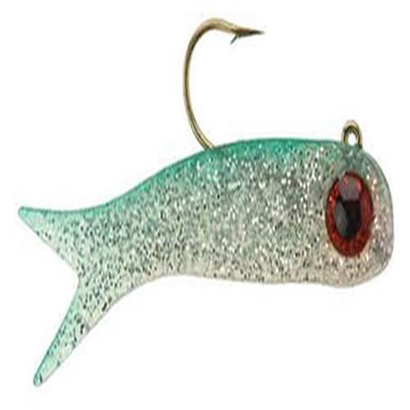 DOA TerrorEyz Big One 3/4oz 2 Pack 338 Near Clear/Silver Glitter/Green Back