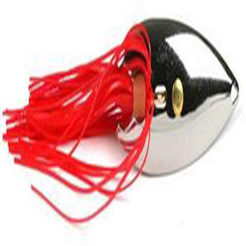 Gator Lures 1/2 oz. Chrome Weedless Spoon with Skirt Pink Skirt