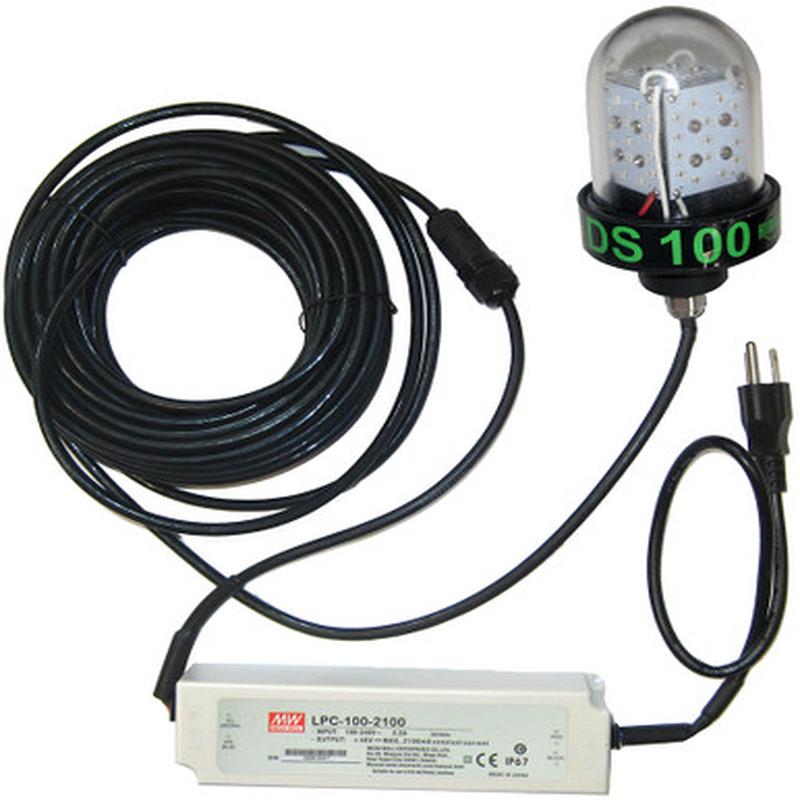 Hydro Glow Underwater Dock Light - 100W/120VAC - Green Sinking Style