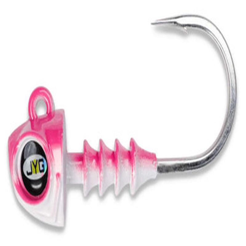 JYG PRO Fishing SWYM Jig Head - 1/2oz (3in Tail) - Flamingo