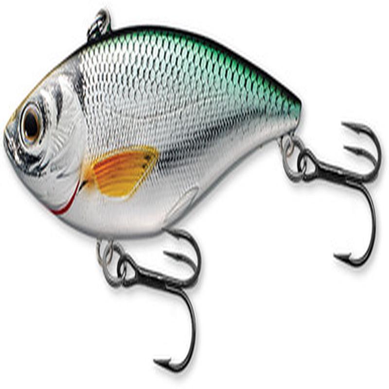 LIVETARGET Golden Shiner Lipless Rattlebait - 2in - Silver/Green