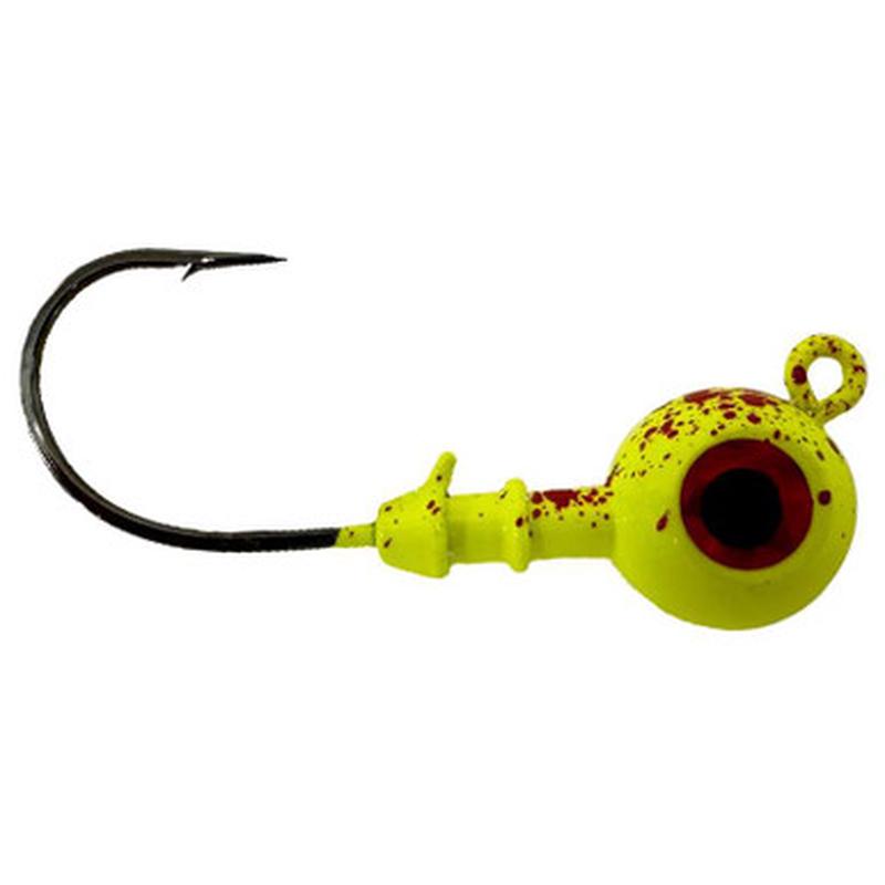 MagicTail Round Eye Jig Head - 5oz - Nuclear Chicken