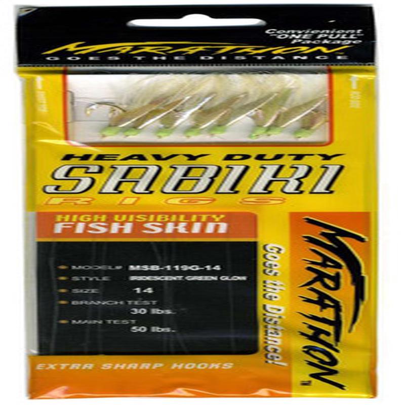 Marathon MSB-119GL Heavy Duty Sabiki Rig - Size 14