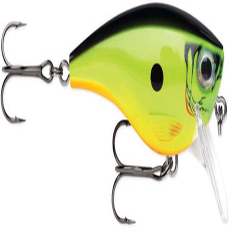 Rapala Balsa Xtreme BX Brat 05 Square Bill Crankbait - Chartreuse Shad