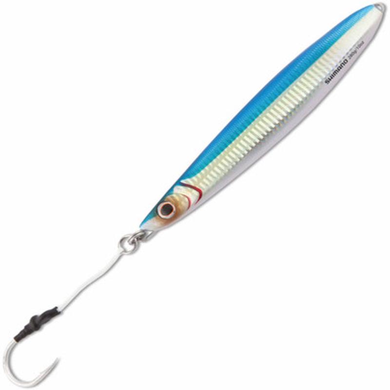 Shimano BFLFS168 Butterfly Flatside Jig - 168g Blue Sardine