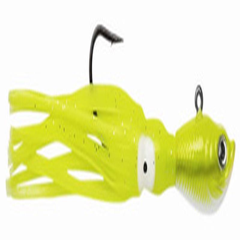 SPRO SSTJCC-3/4 Squidtail Jigs 3/4oz Crazy Chartreuse