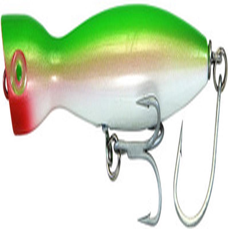 Super Strike PP5O Little Neck Popper - Floating - Neon Green