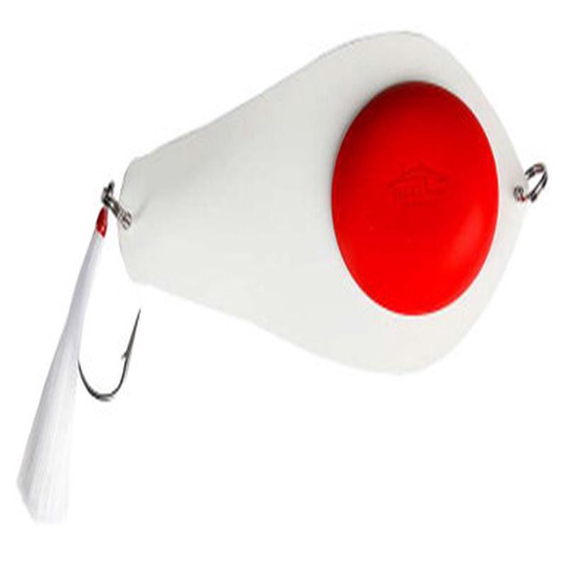 Wolfpack Tackle Bunker Spoon - 16oz - White with Red