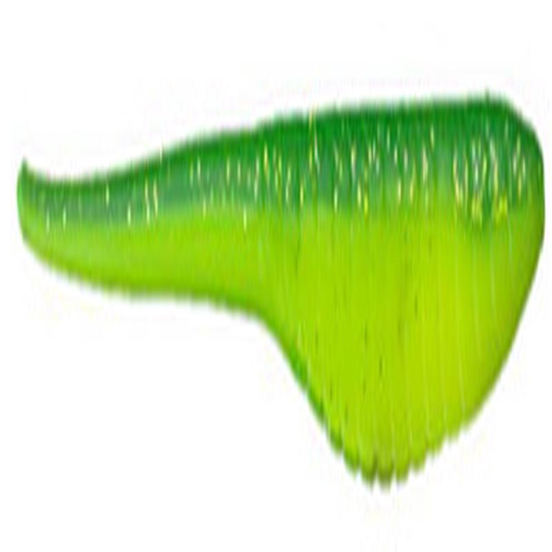 Bass Kandy Delights Soft Plastic Shads - Two Tone Green Glitter
