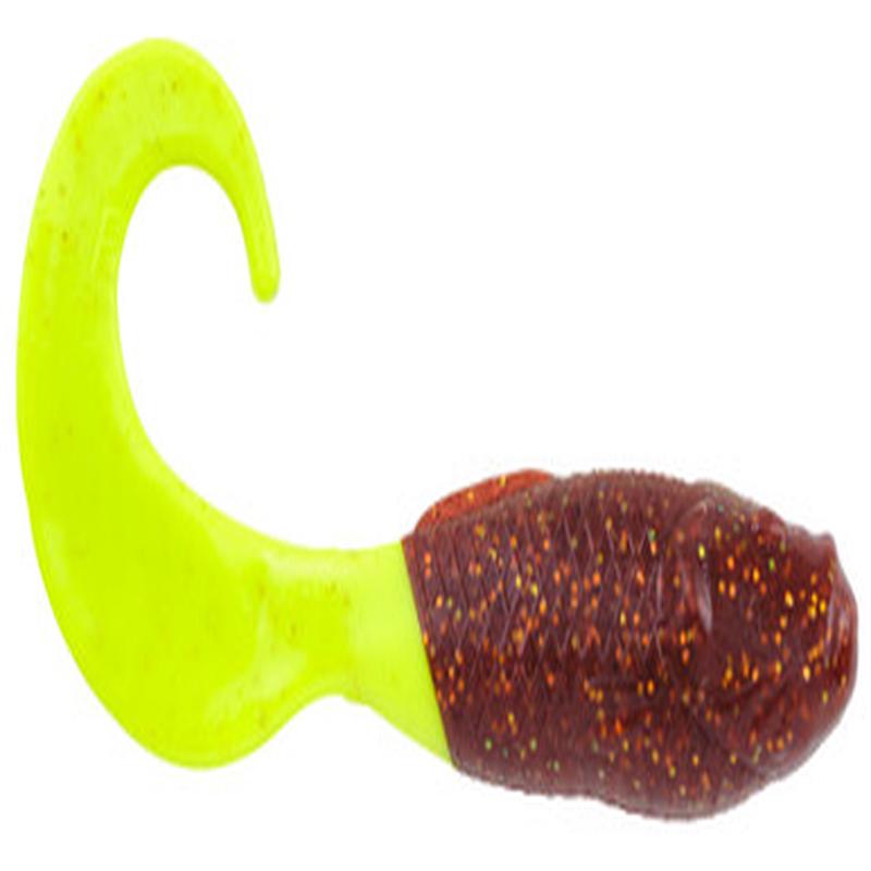 Berkley Gulp! Saltwater Swimming Mullet - 6in - Root Beer Gold/Chartreuse