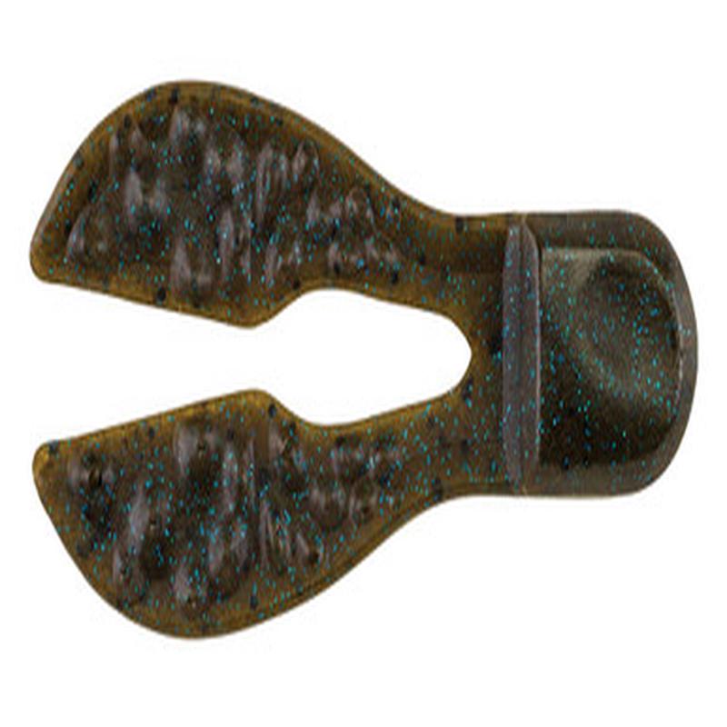 Berkley Powerbait Meaty Chunk - 2.75in - Green Pumpkin Blue