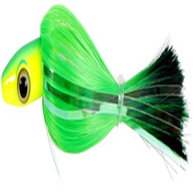 MagicTail Hoo Magic Trolling Head - 6oz - Chartreuse Green Tip
