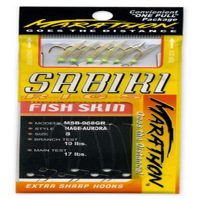 Marathon MSB-068GL Sabiki Rig - Iridescent - Size 3