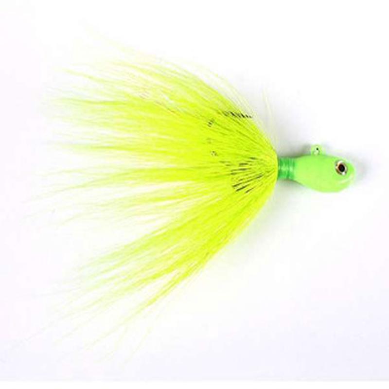 S & S Bucktails Rattletail 6oz Jig Lure 11-Glow Sea Robin