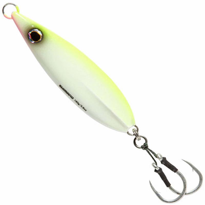 Shimano BFLFF80 Butterfly Flat-Fall Jigs 80g CW Chart White