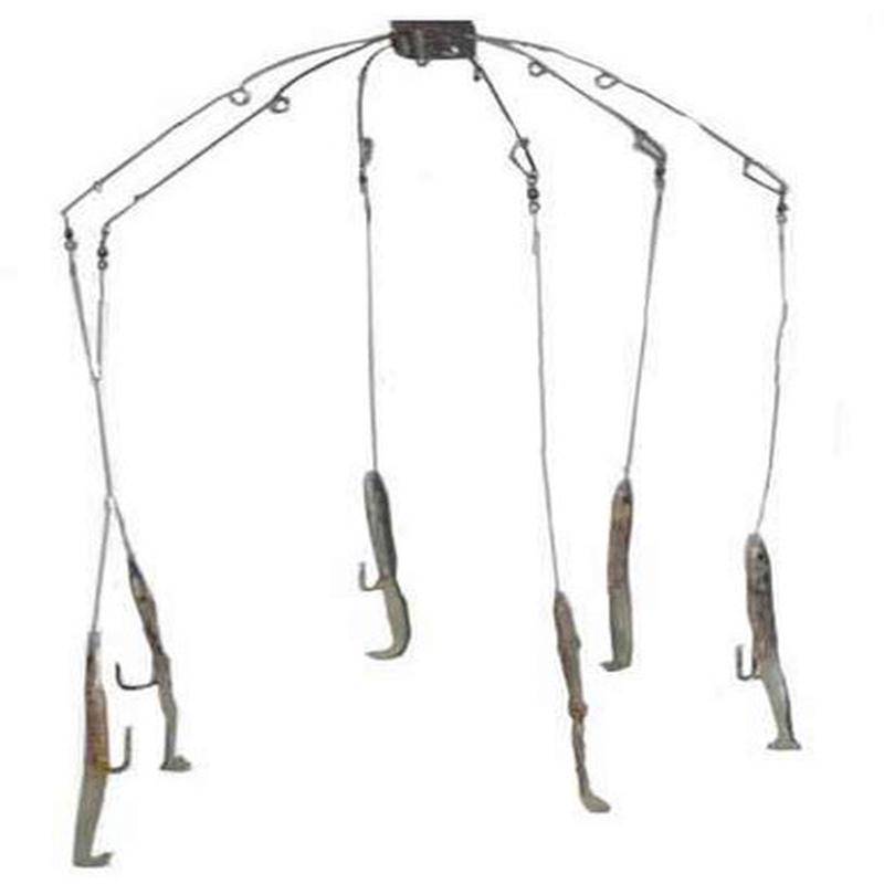 Sportfish Products SFP-ER6 6 Arm Eel Umbrella Rig Pink/Blue