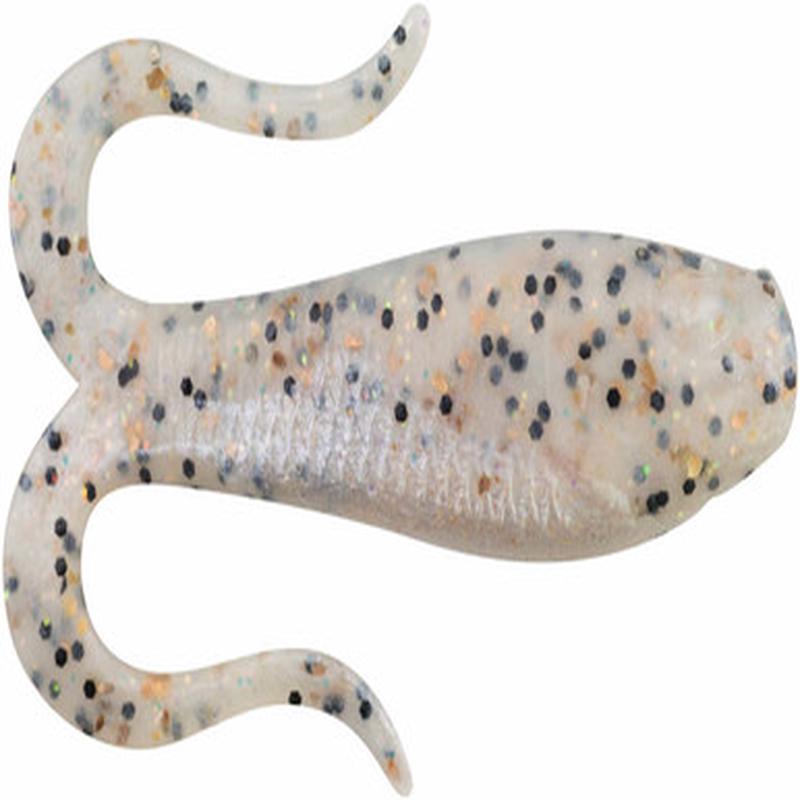 Berkley Gulp! Saltwater Doubletail Swimming Mullet 4in SSGL Sugar and Spice Glow