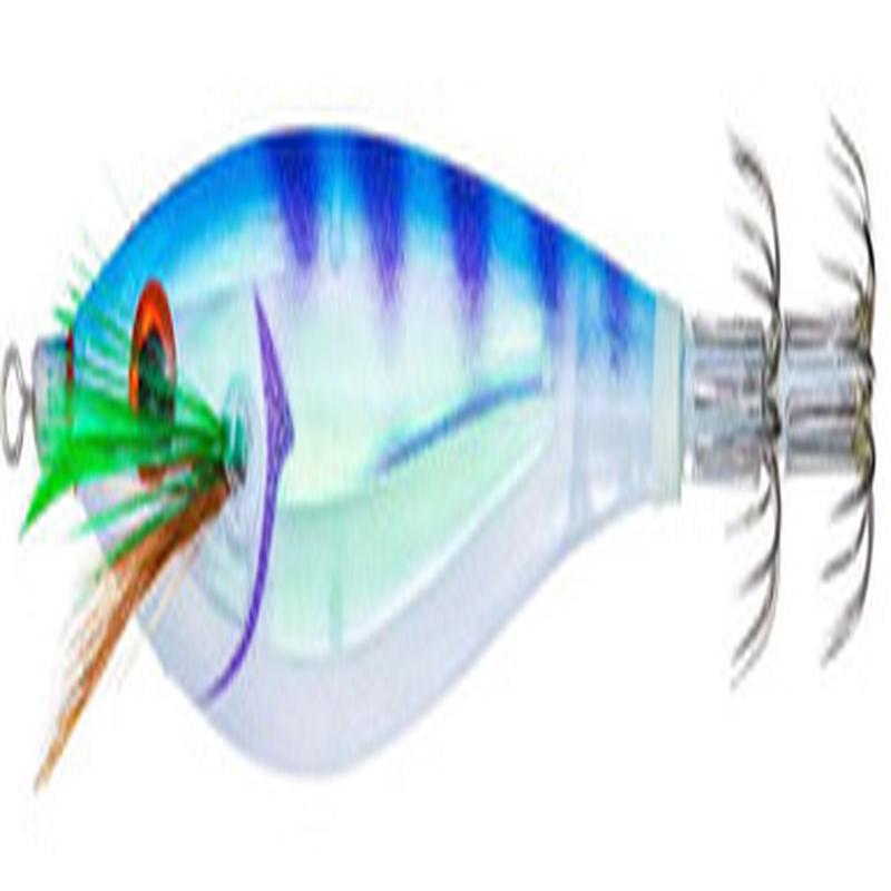 Yo-Zuri Ultra 3D Cloth M2 #SS Squid Jig - 3 3/8in - Clear Luminous Blue