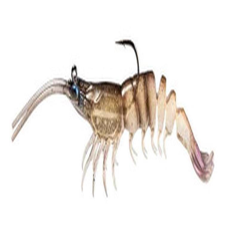 Z-Man PrawnstarZ - 2.5in - 2pk - Natural Shrimp