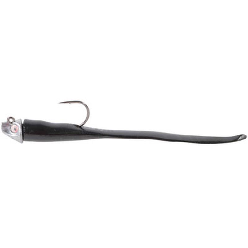 Al Gags EEL12 Whip-It Eel Lure 6in 01 Black