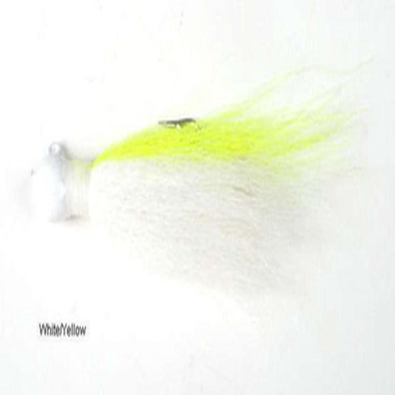 Andrus Lures BA58 Ball Jig Bucktail White/Yellow