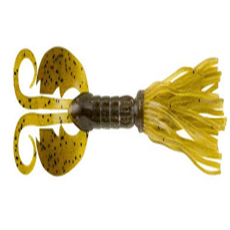 Berkley Powerbait Bearded Crazy Legs Chigger Craw Bait - Green Pumpki
