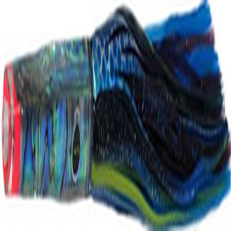 Black Bart Lures BBD-PUF Black Blue Dot/Purple Blue Fleck Rum Cay Candy Light Tackle Skirted Lure