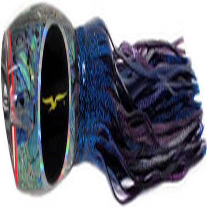 Black Bart Lures PUF-PBD Purple Blue Fleck/Purple Blue Dot Breakfast Heavy Tackle Skirted Lure