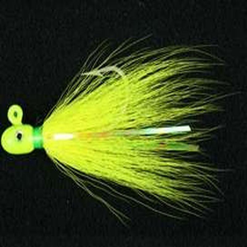 MagicTail Bullet Head Bucktail - 1oz - Chartreuse