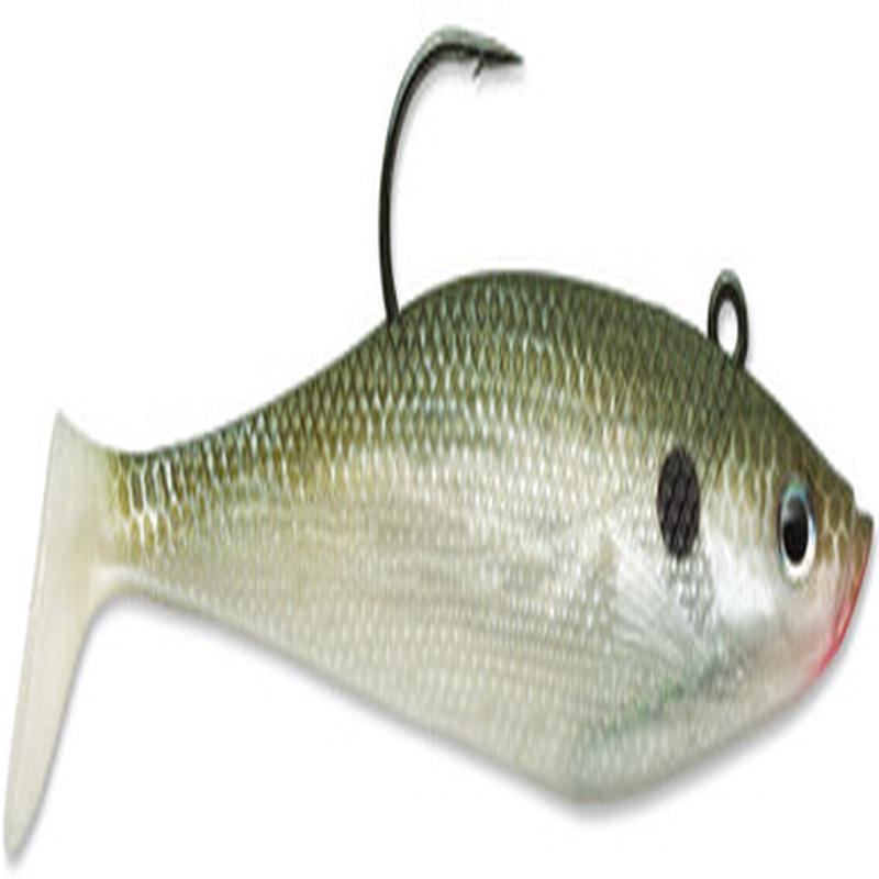 Storm WSS04 WildEye Swim Shad 4 Inch 3 Pack OLSD Olive Shad