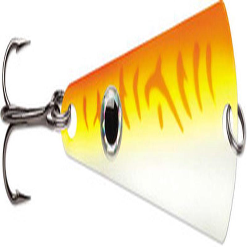 VMC Tingler Spoon - 1/8oz - Glow Orange Fire UV