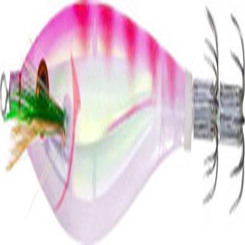Yo-Zuri Ultra 3D Cloth M2 #SS Squid Jig - 3 3/8in - Clear Luminous Pink