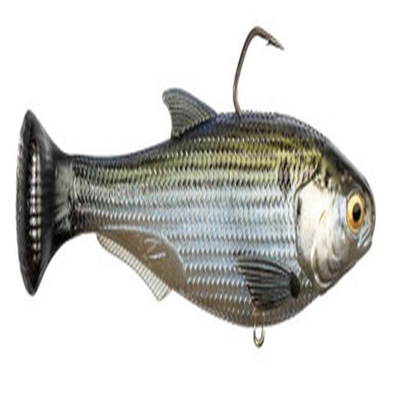 Z-Man Shadtron LT Swimbait - 4.5in - Slow Sinking - Mossback