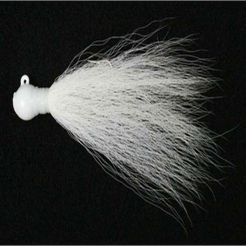 Andrus Lures BA14 Ball Jig Bucktail White/Yellow