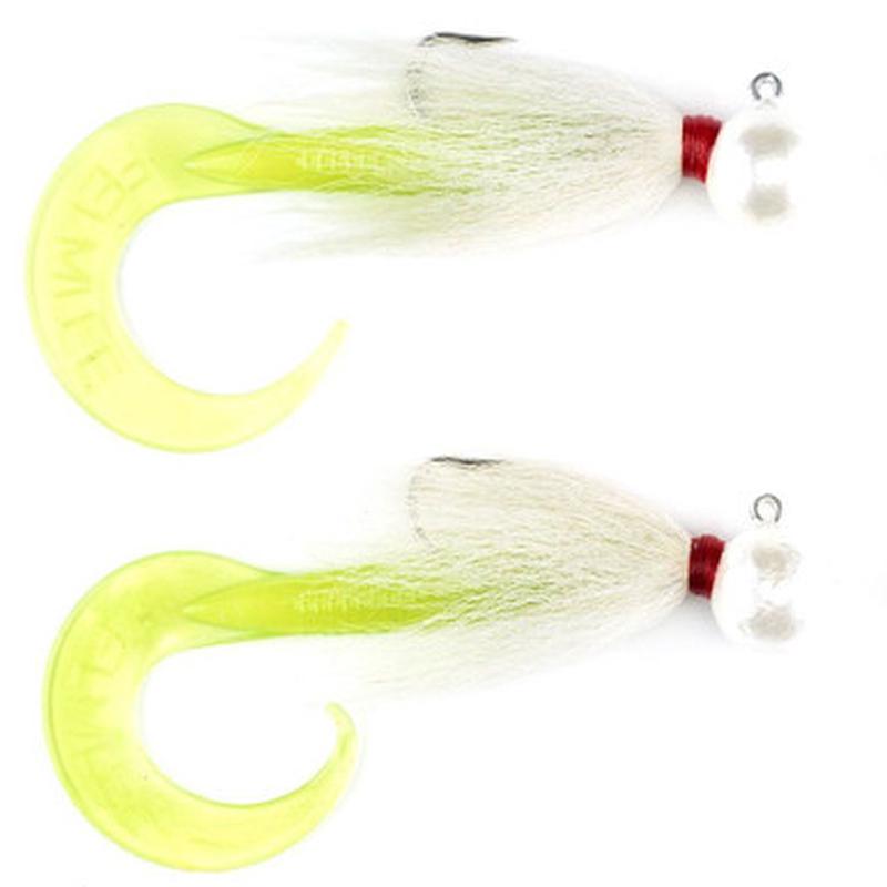 Felmlee Lures Sinking Bass Curltail - 2oz - Chartreuse
