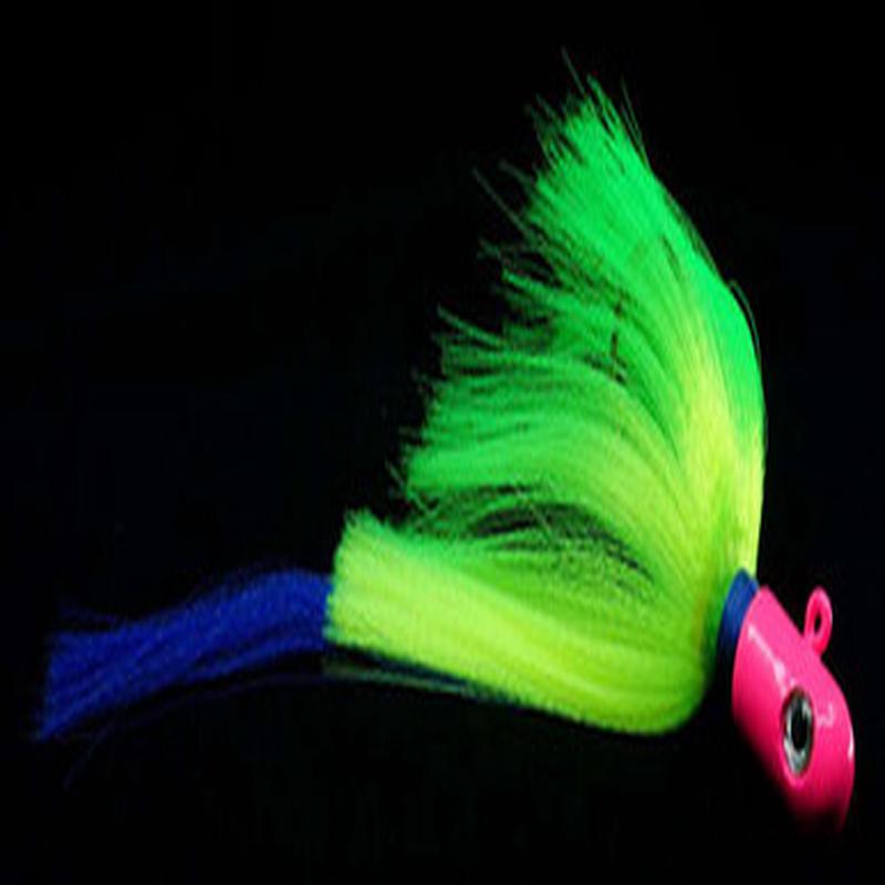 Gulfstream Lures Pro Flair Hawk - 4oz - Pink Head/Chartreuse Body/Blue Tail