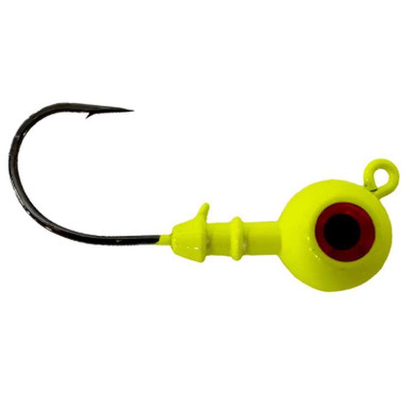 MagicTail Round Eye Jig Head - 5oz - Chartreuse