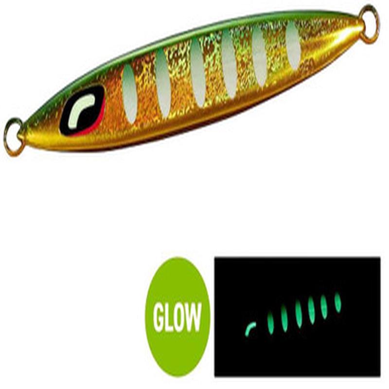Shimano Ocea Sardine Waver Jig - 250g Green Gold Glow